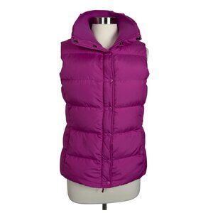 J.Crew Down Puffer Vest Purple /Magenta Size M Pre owned